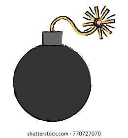 explosive bomb isolated icon