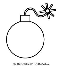 explosive bomb isolated icon