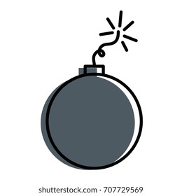 explosive boom isolated icon