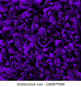 Explosive bright on color from spots and splashes of violet paints.