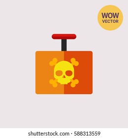 Explosive Detonator Vector Icon