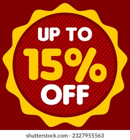 Rabatte für Explosivstoffe: Bis zu 15 % Rabatt auf Vektorgrafik