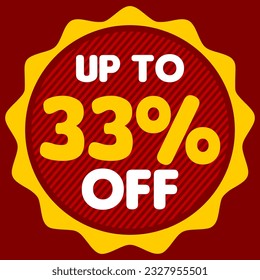 Explosive Discounts: Up to 33% off Vector Illustration