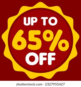 Explosive Discounts: Up to 65% off Vector Illustration