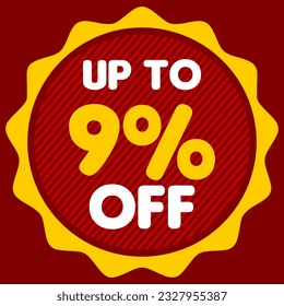 Explosive Discounts: Up to 9% off Vector Illustration