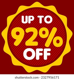 Explosive Discounts: Up to 92% off Vector Illustration