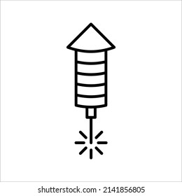 Symbol für explosive Feuerwehr. Firecracker-Schildkrötenumrandungssymbol. Pyrotechnisches Symbol, Vektorgrafik. Vektorgrafik