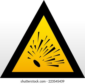 Explosive Hazard Sign