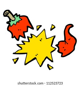 scharfe scharfe Chilischoten