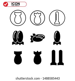 explosive icon isolated sign symbol vector illustration - Collection of high quality black style vector icons
