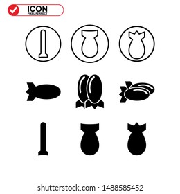explosive icon isolated sign symbol vector illustration - Collection of high quality black style vector icons
