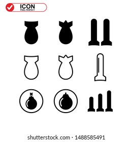 explosive icon isolated sign symbol vector illustration - Collection of high quality black style vector icons
