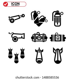 explosive icon isolated sign symbol vector illustration - Collection of high quality black style vector icons
