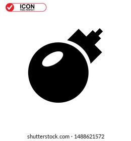 explosive icon isolated sign symbol vector illustration - high quality black style vector icons
