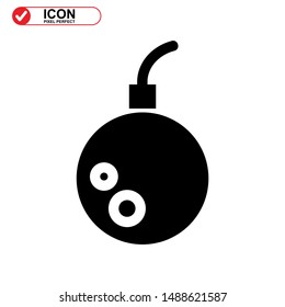 explosive icon isolated sign symbol vector illustration - high quality black style vector icons
