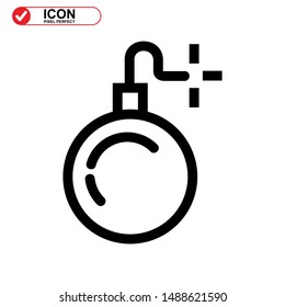 explosive icon isolated sign symbol vector illustration - high quality black style vector icons
