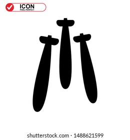 explosive icon isolated sign symbol vector illustration - high quality black style vector icons
