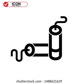 explosive icon isolated sign symbol vector illustration - high quality black style vector icons
