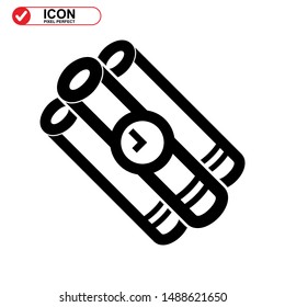 explosive icon isolated sign symbol vector illustration - high quality black style vector icons
