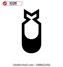 explosive icon isolated sign symbol vector illustration - high quality black style vector icons
