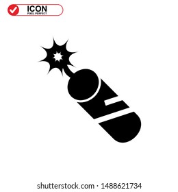 explosive icon isolated sign symbol vector illustration - high quality black style vector icons
