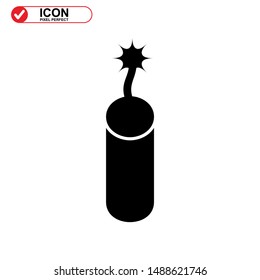 explosive icon isolated sign symbol vector illustration - high quality black style vector icons
