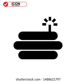 explosive icon isolated sign symbol vector illustration - high quality black style vector icons
