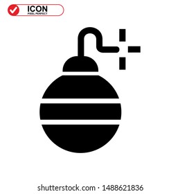 explosive icon isolated sign symbol vector illustration - high quality black style vector icons
