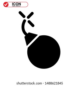 explosive icon isolated sign symbol vector illustration - high quality black style vector icons

