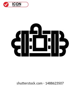 explosive icon isolated sign symbol vector illustration - high quality black style vector icons
