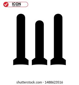 explosive icon isolated sign symbol vector illustration - high quality black style vector icons
