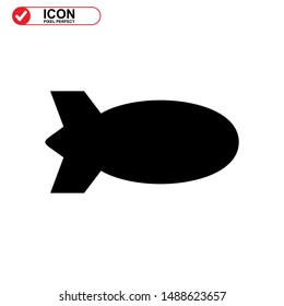 explosive icon isolated sign symbol vector illustration - high quality black style vector icons
