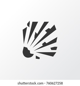 Explosive Icon Symbol. Premium Quality Isolated Bomb Element In Trendy Style.