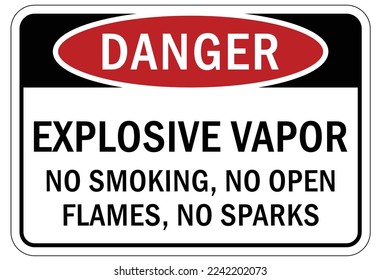 Explosive material and combustible dust hazard sign and labels