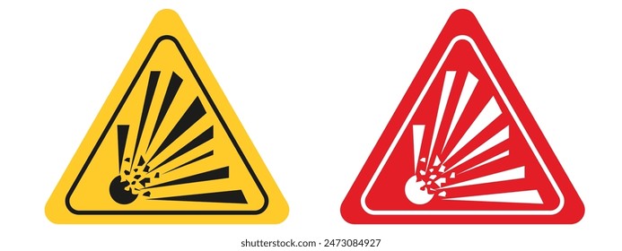 Explosive Material Risk Sign Promote Safety in Hazardous Areas