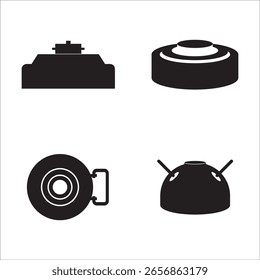 Diseño explosivo del Vector del conjunto del icono de la mina