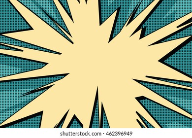 Explosive pop art background comics bubble retro vector illustration