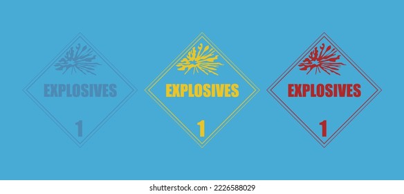 Icono de signo explosivo, ilustración vectorial