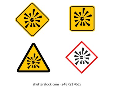 explosive sign icon,rectangl,triangle,yellow with black stroke,and red stroke signage,security,safety,