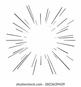 Explosive star pattern with sharp lines radiating outward