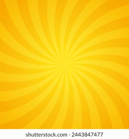 Explosive Sunshine Yellow Rays Effect Texture Pattern In Blank Square Plain Background 