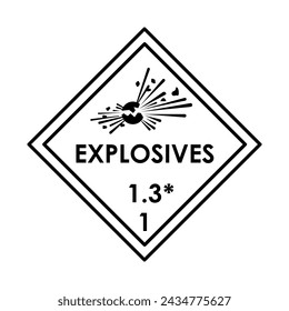 Elemento de color de explosivos. Material peligroso. Ilustración digital para página web, aplicación móvil, promoción.