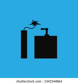 explosives dynamite icon vector
