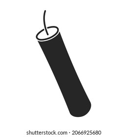 Icono de vector de explosivos.Icono de vector negro aislado en explosivos de fondo blanco.