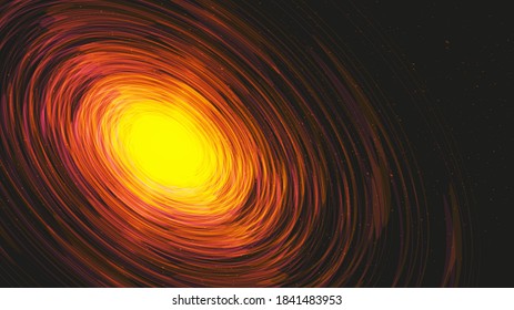 Explotion interstellar on Galaxy Background.planet and physics concept design,vector illustration.