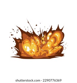 ilustración de la caricatura sobre el incendio de humo en explosión