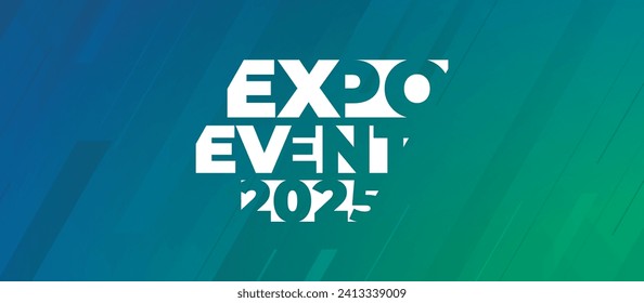 Banner del evento Expo. Se puede usar para negocios, marketing y publicidad. diseño gráfico del logotipo de la cumbre anual, el Seminario o el seminario web realizados para eventos de tecnología y negocios próximos. EPS vectorial 10