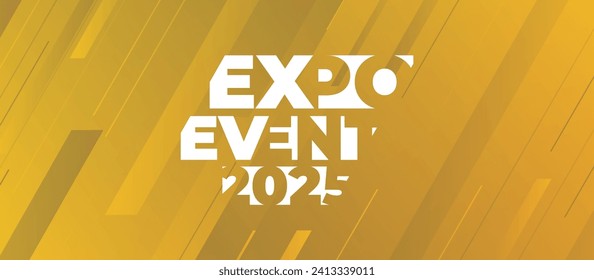 Expo Event banner. Can be used for business, marketing and advertising. logo graphic design of annual summit, Seminar or webinar made for Technology and business upcoming events. Vector EPS 10