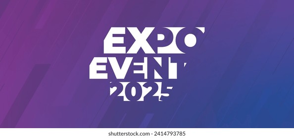 Expo Event banner. Can be used for business, marketing and advertising. logo graphic design of annual summit, Seminar or webinar made for Technology and business upcoming events. Vector EPS 10