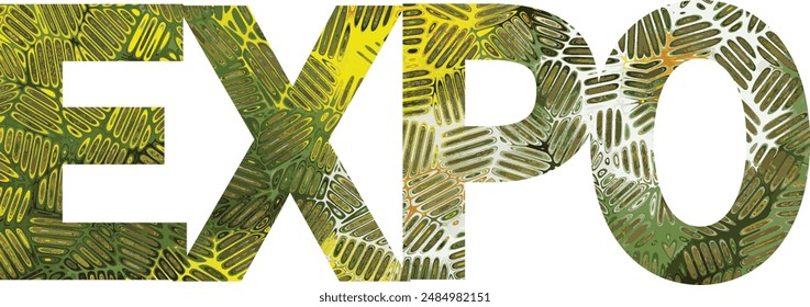 Expo Wave design colorful. Digital image with a psychedelic stripes. Argent base for website, print, basis for banners, wallpapers, business cards, brochure, banner. Line art optical